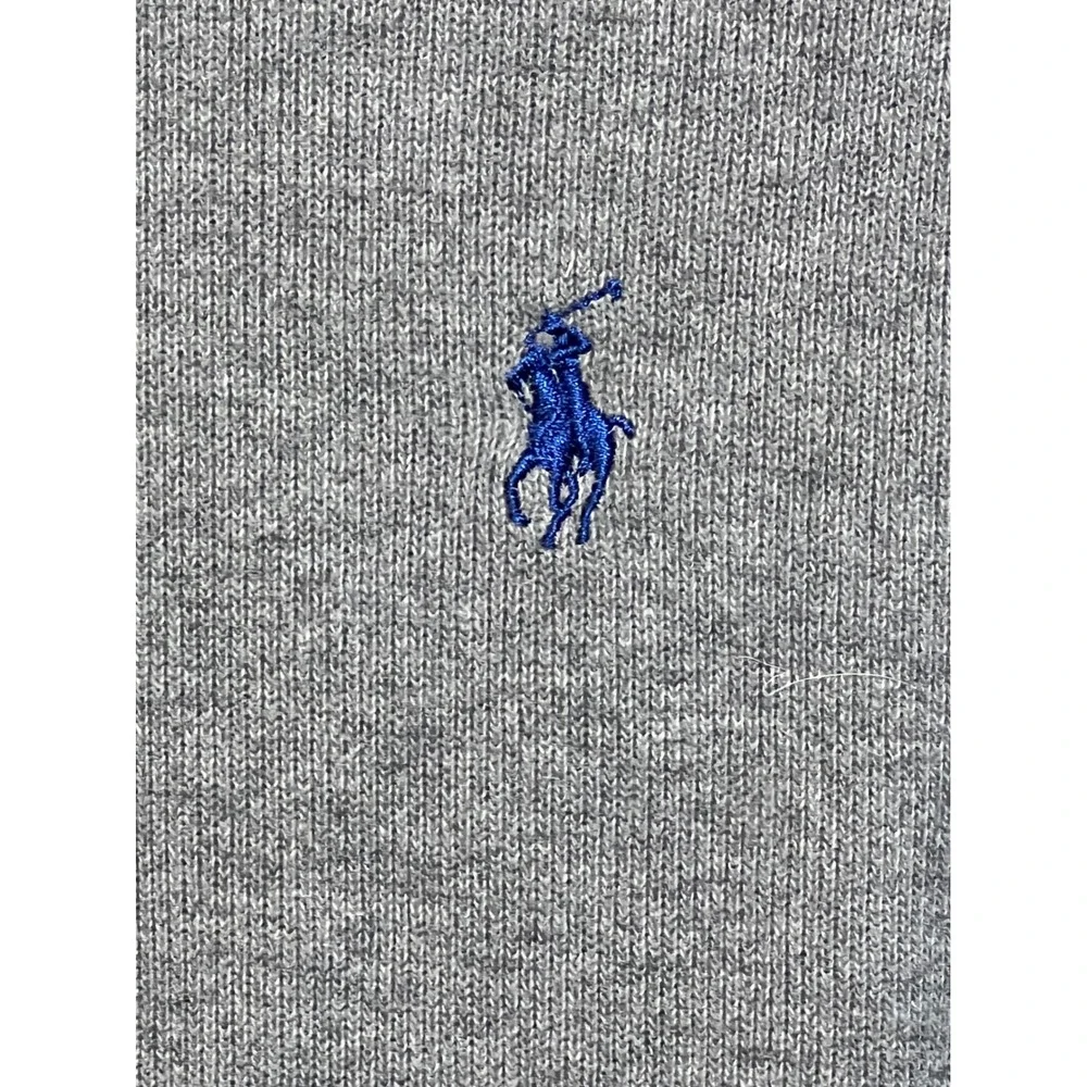 Polo Ralph Lauren Quarter Zip Sweater Mens‎ Small Grey Cotton